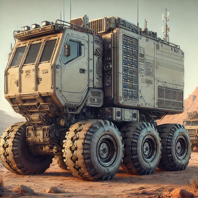 All-terrain truck by DALL-E