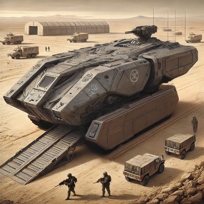 Grav armored personnel carrier by DALL-E